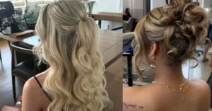 homecoming hair — outfit ideas collage