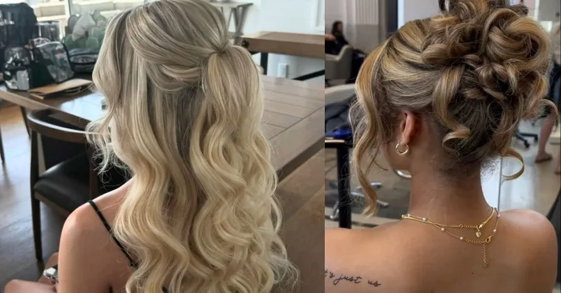 homecoming hair — outfit ideas collage