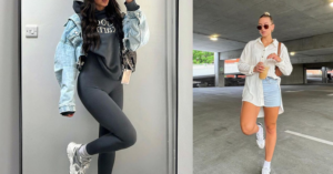 Collage of college outfit ideas for campus