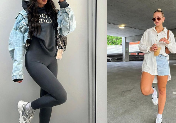 Collage of college outfit ideas for campus