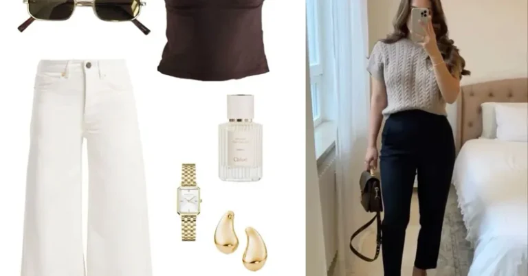 casual friday work outfits — outfit ideas collage for work