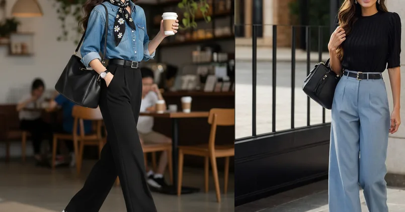 casual work outfit ideas — outfit ideas collage for work