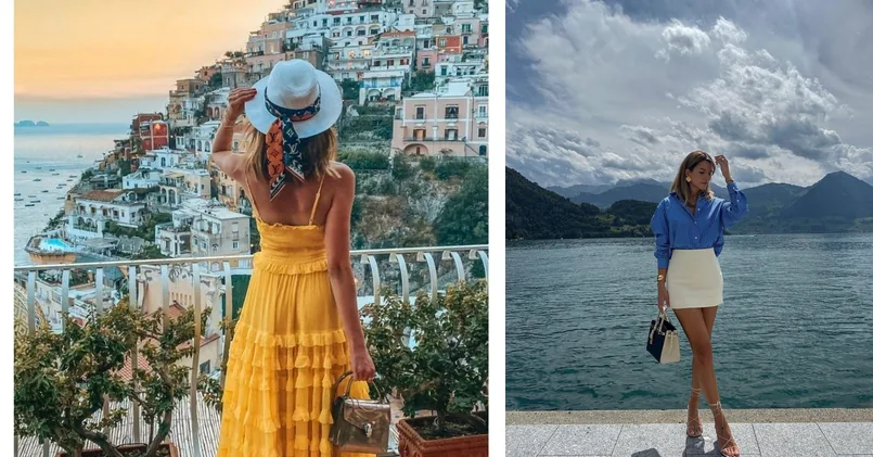 amalfi coast outfits — outfit ideas collage